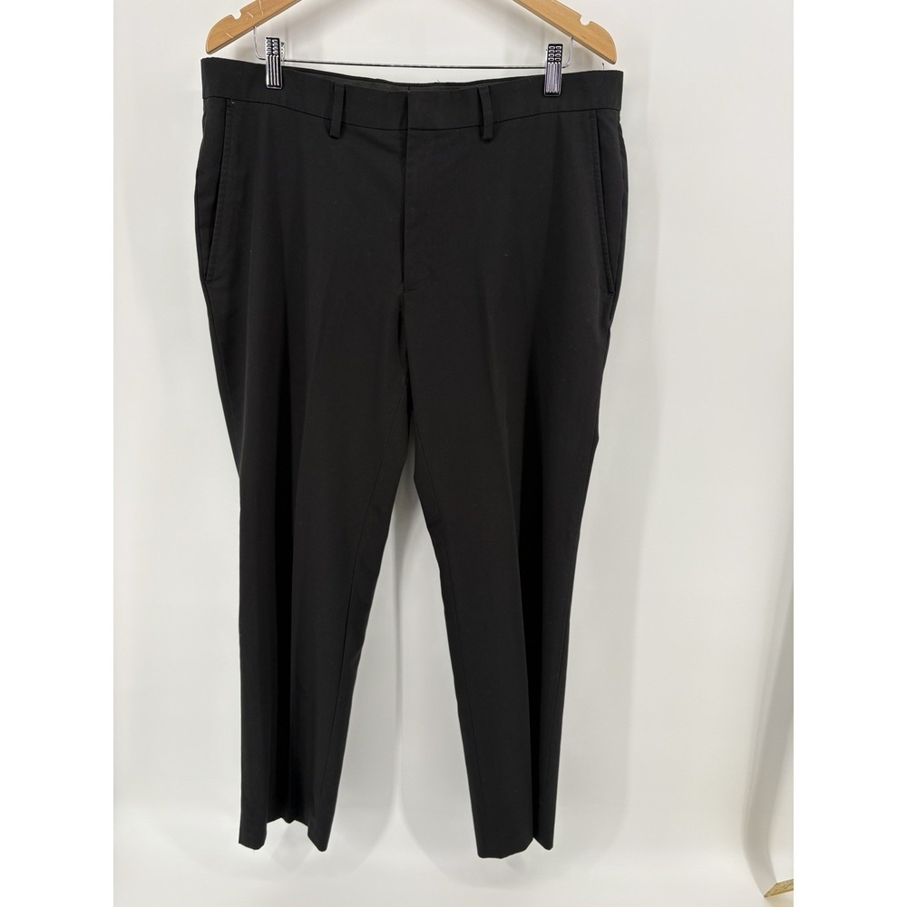 Madison Men's 36x30 Black Dress Pants Office